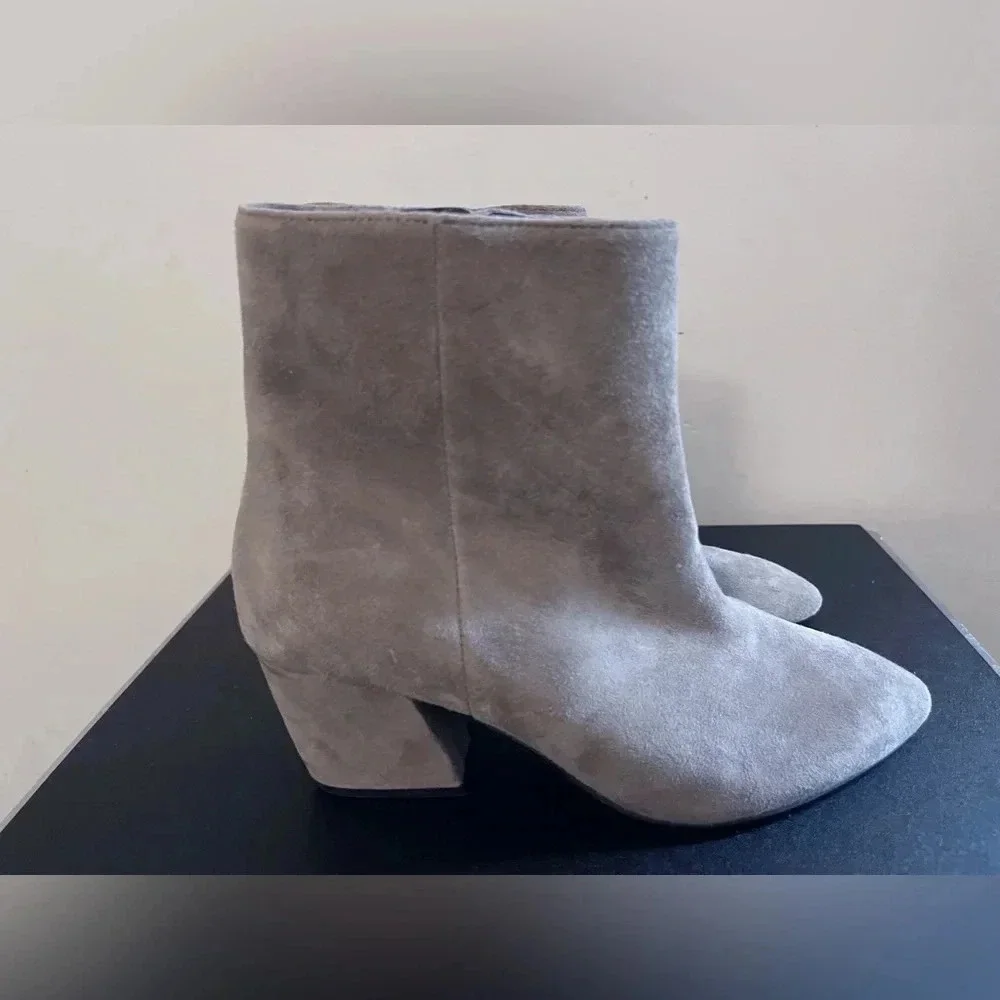 Botkier pointed toe suede booties casual heels fall